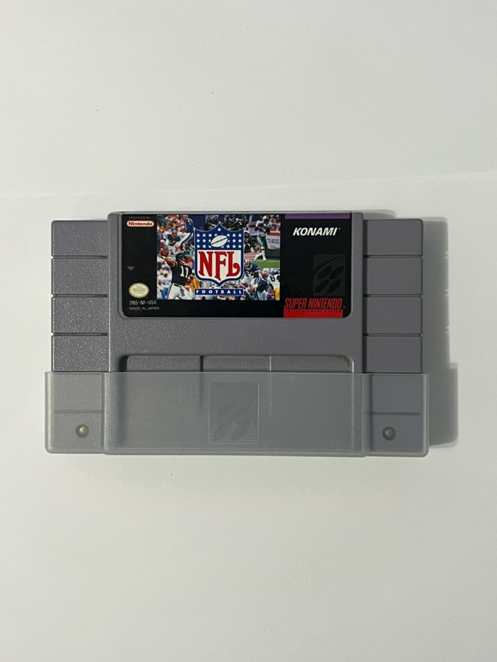NFL Football (Super Nintendo SNES, 1993) Tested Game Cart + Dust Cover